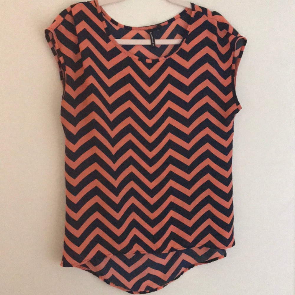 Chevron pattern blouse